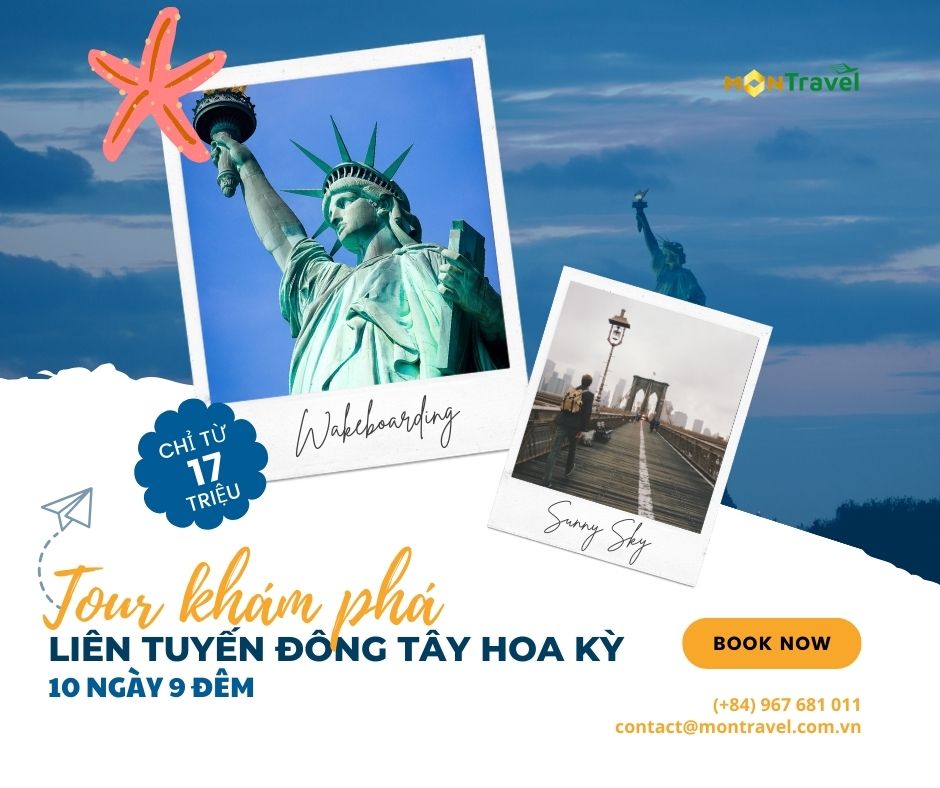 Tour khám phá Liên tuyến Đông Tây Hoa Kỳ 10N9Đ